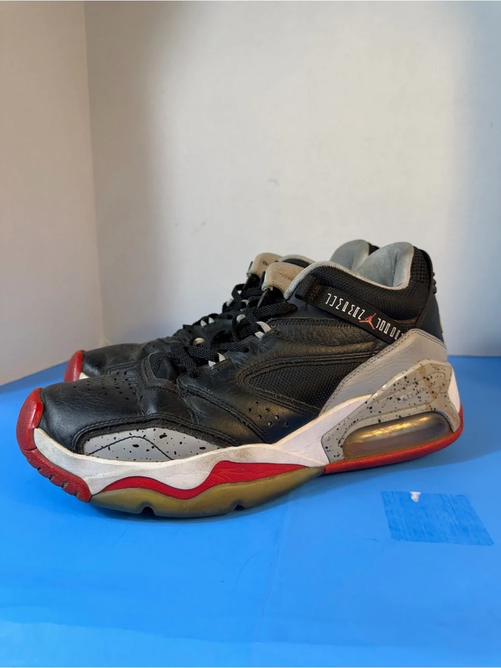 Jordan Men's Black, Red and Gray Low-Top Sneakers